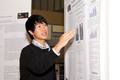 Joshua Paek presenting his poster  